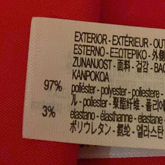 NWT. Zara Red Cut Out Ruched Midi Dress. Size S. - Picture 9 of 10